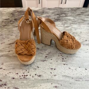 Marc Fisher Platform Woven Sandals